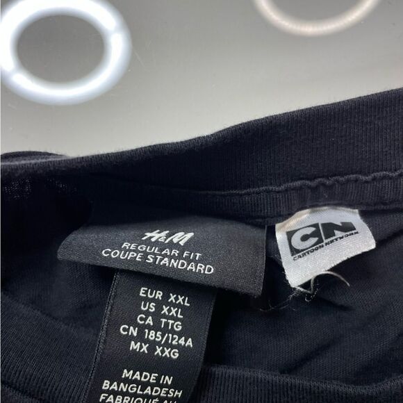 H&M Rick and Morty Graphic T-shirt Women XXL Black Short Sleeve - Picture 7 of 8